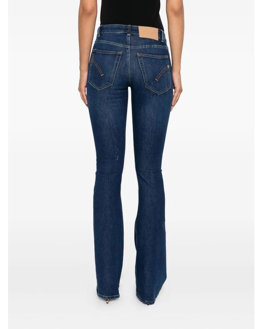 Dondup Blue Five-Pocket Flared Jeans