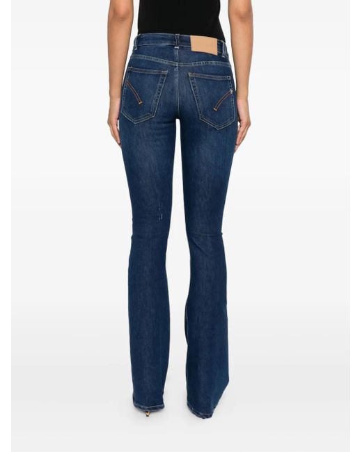 Dondup Blue Five-Pocket Flared Jeans
