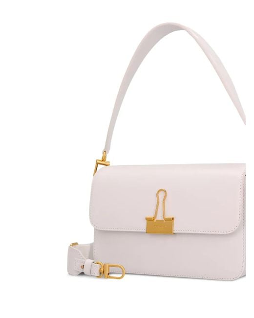 Off-White c/o Virgil Abloh Pink M Plain Blinder Paperclip Shoulder Bag
