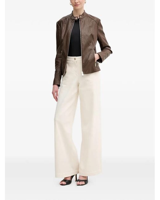 Guess Brown Claudine Zip-Up Jacket