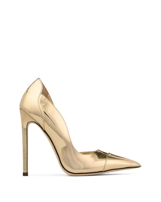 Jimmy Choo Metallic Brigitte 120 Pointed-Toe Pumps