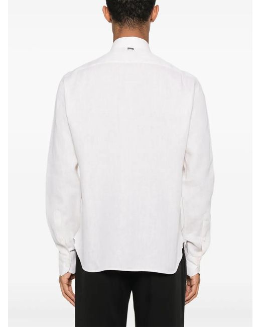 Herno White Linen Shirt for men