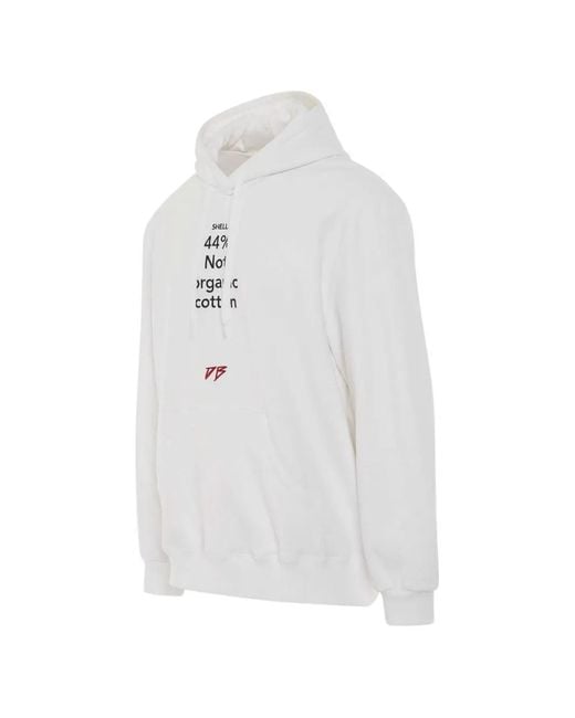 Doublet White Logo-Detail Hoodie for men