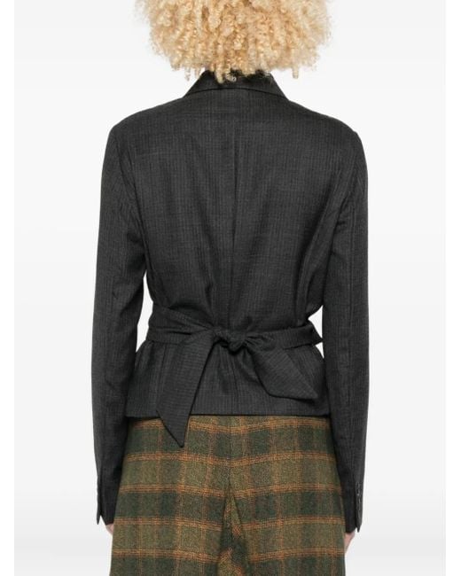 Our Legacy Black Herringbone Wool Jacket