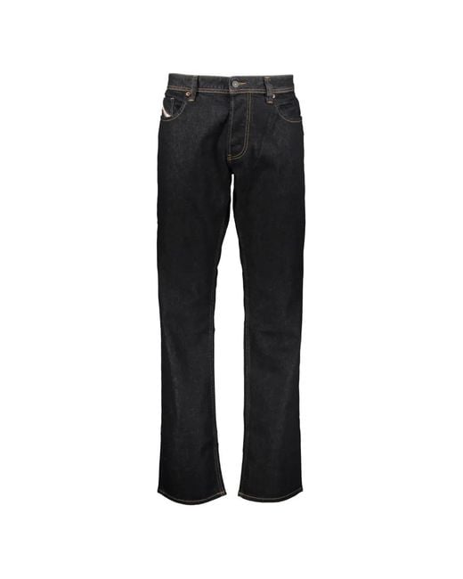 Shelll Diesel Button DIESEL Button Straight Jeans in Black for Men | Lyst UK