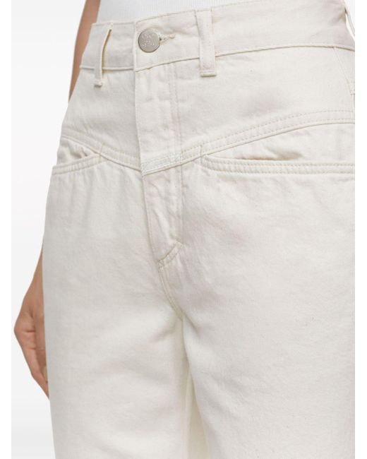 Closed High Waist Straight Jeans in het White