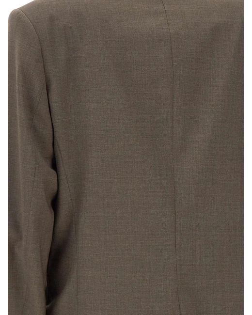 Filippa K Blazer Met Enkele Knoop in het Brown