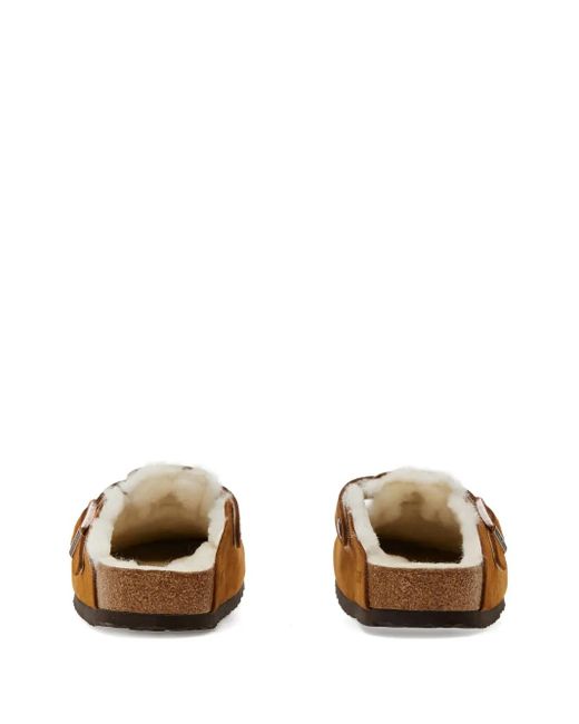 Mules Boston Shearling À Boucle Birkenstock en coloris Brown