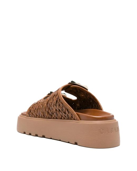 Casadei Brown Birky Suncity Sandals