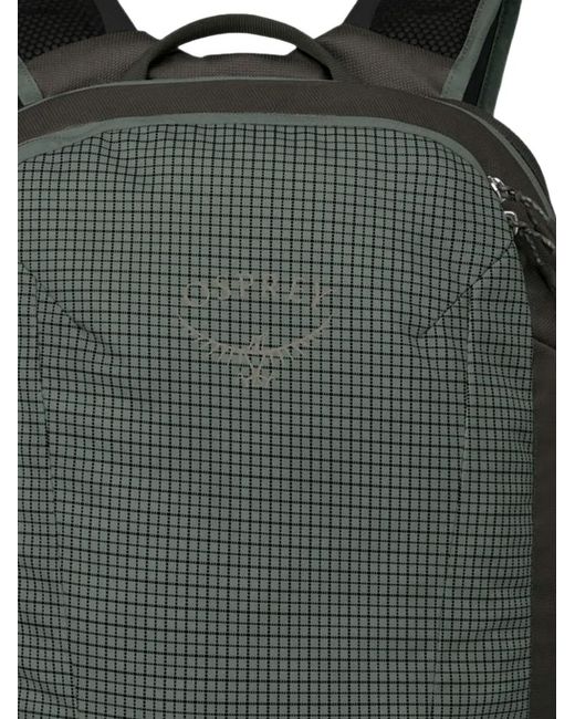 Osprey Gray Transporter Grid-Pattern Backpack