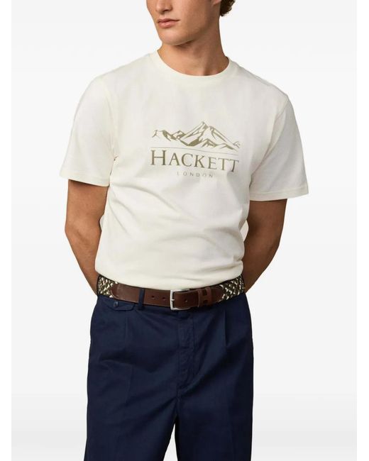 Hackett White Heritage Peaks Short-Sleeve T-Shirt for men