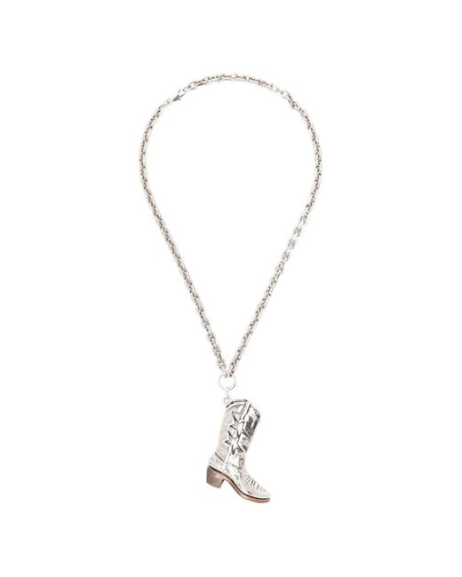 Collana Icon Boot di Twojeys in White