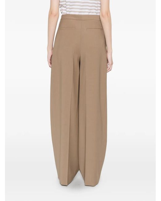 Lardini White Pleated Trousers
