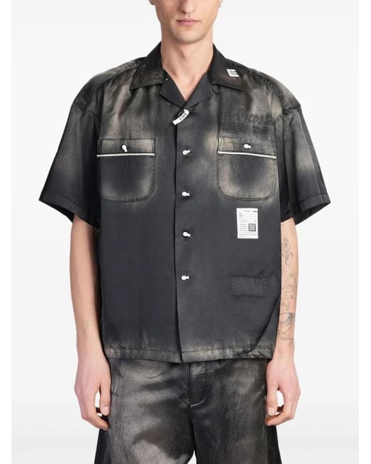 Maison Mihara Yasuhiro Gray Distressed Shirt for men