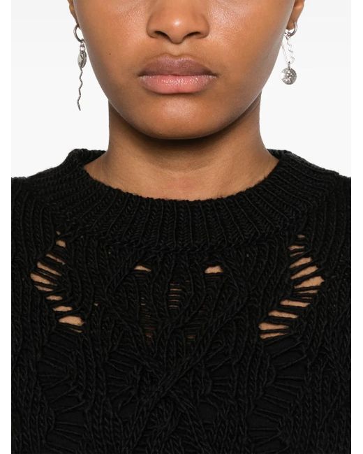 Our Legacy Black Cable Sonar Roundneck W4243Csbf