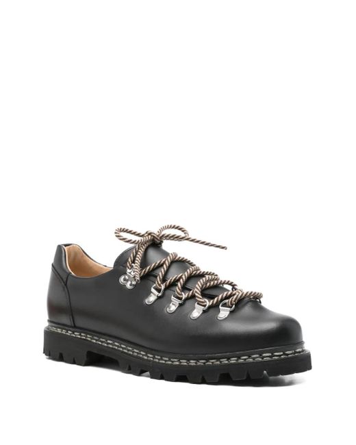 Paraboot Black Clusaz Leather Lace-Up Boots for men