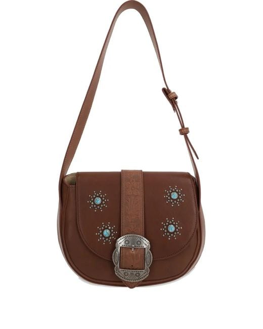 HTC Brown Joan Shoulder Bag