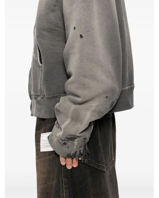 SAINT Mxxxxxx Gray Zip-Up Hoodie for men