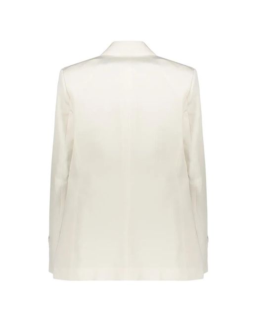 Ellery White Single-Breasted Blazer
