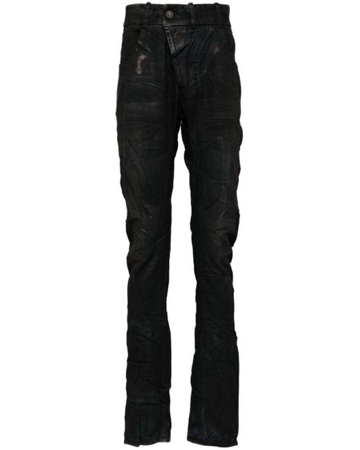 Jeans skinny con cavallo basso di Boris Bidjan Saberi in Black da Uomo
