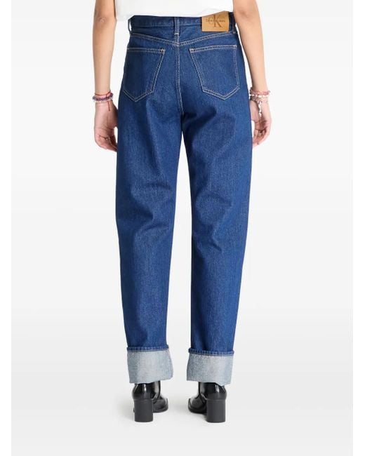 Calvin Klein Blue High-Waist Jeans