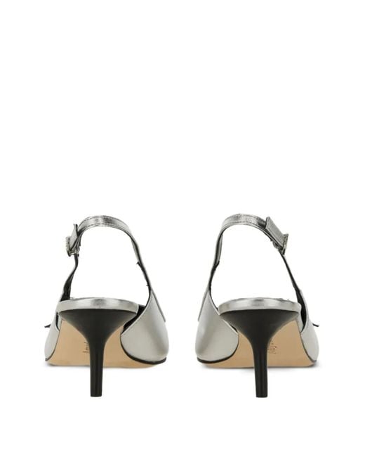 Aeyde Saba スリングバック ポインテッドトゥパンプス White