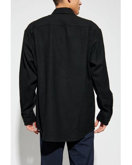 Lemaire Blue Long-Sleeved Buttoned Jacket for men