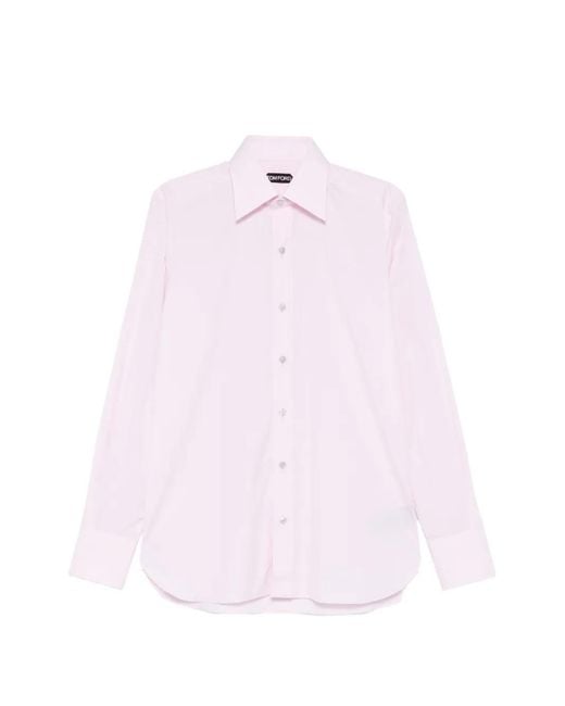 Tom Ford Pink Button-Up Shirt for men