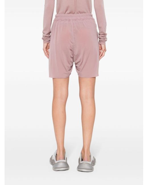 Shorts con coulisse di Rick Owens in Pink