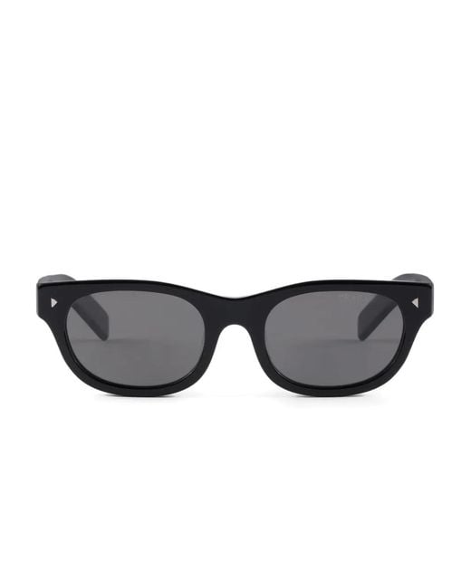 Prada Gray Polarised Crystal Lenses Frame Sunglasses for men