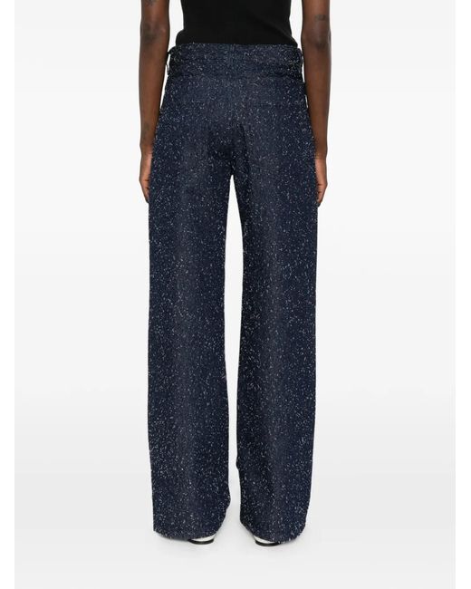Jacquemus Blue Jean À Passants De Ceinture