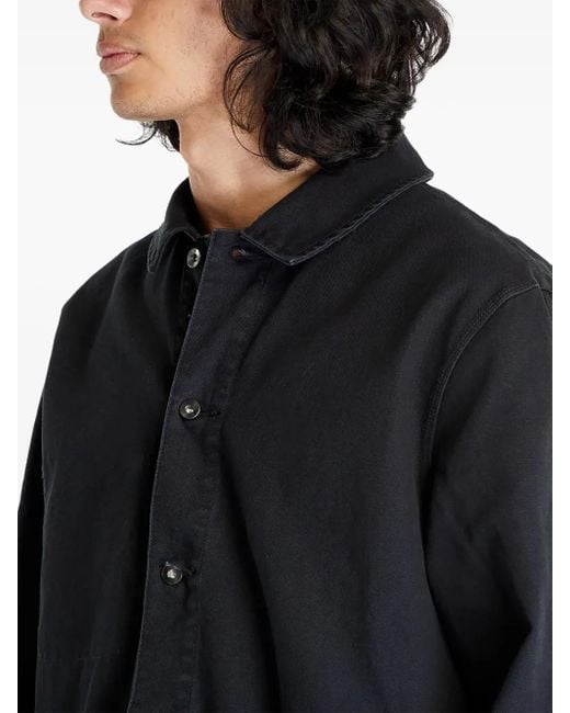 Nike Black Button-Fastening Patch-Pocket Jacket for men