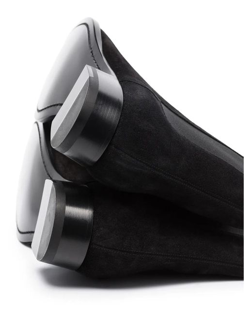 Saint Laurent Black Suede Leather Wyatt Chelsea Boots For for men