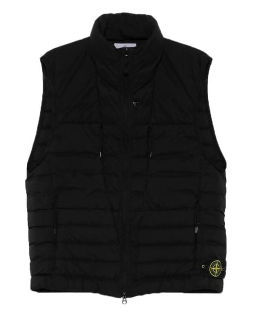 Stone Island Black Jackets for men