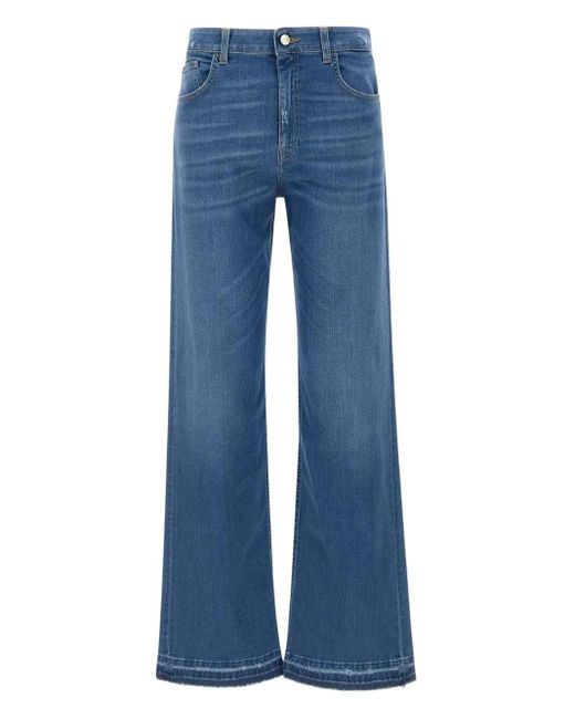 Kaos Blue Wide-Leg Jeans