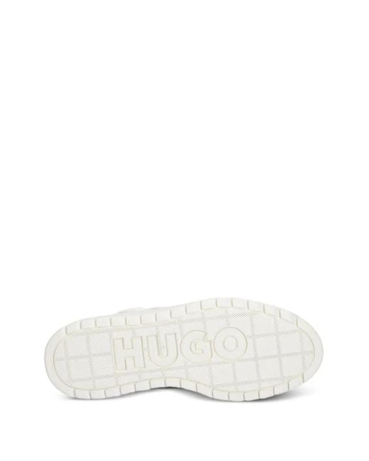 HUGO White Sneakers Mit Logo-Patch