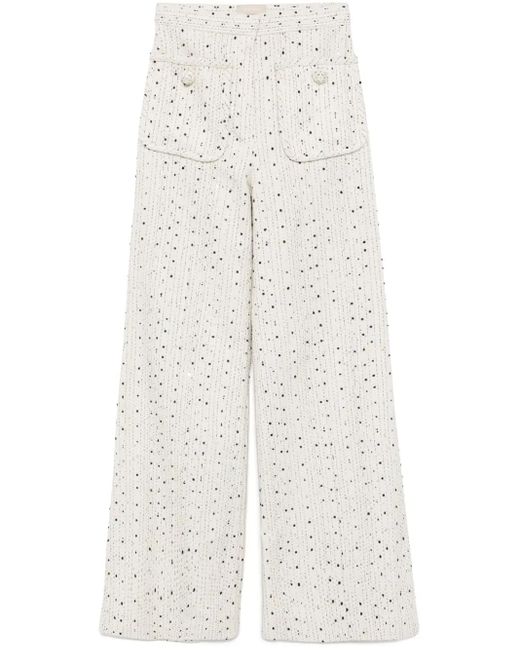 Elie Saab ツイードパンツ White