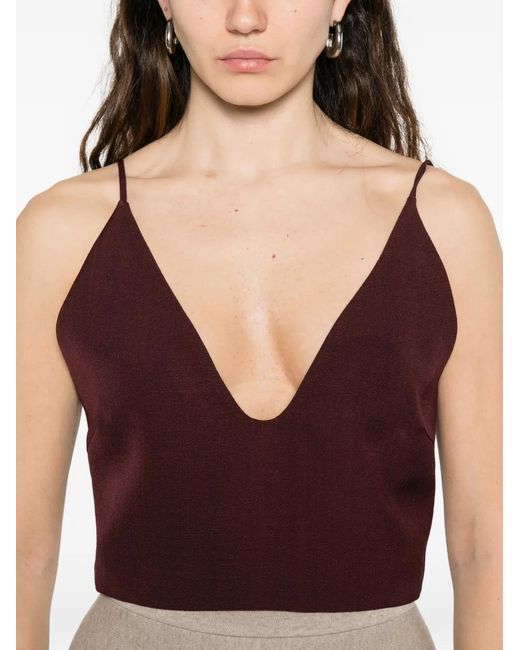 Jil Sander Cropped Top in het Purple