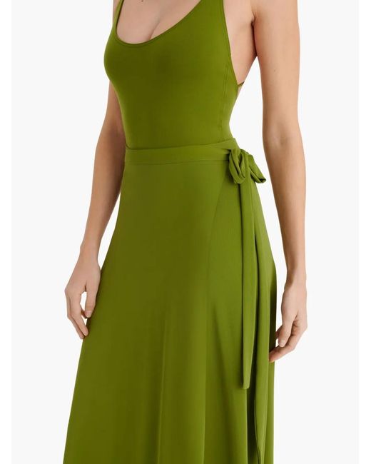 Eres Green Julieta Midi Skirt