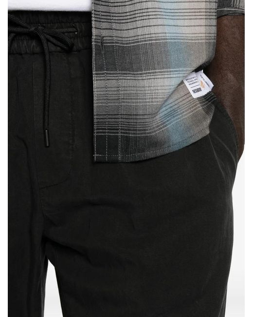 Dondup Black Drawstring-Waistband Trousers for men