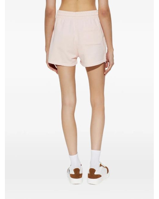 Casablanca Pink Tennis Club Embroidered-Logo Shorts