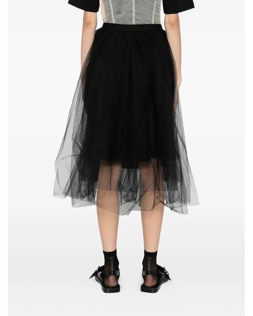 JNBY Black Double-Layer Skirt