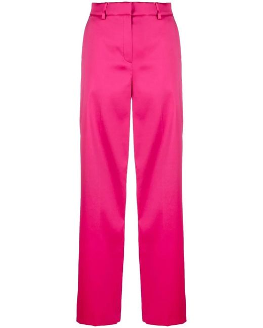Magda Butrym Pink Two-Pocket Flared Tailored Trousers