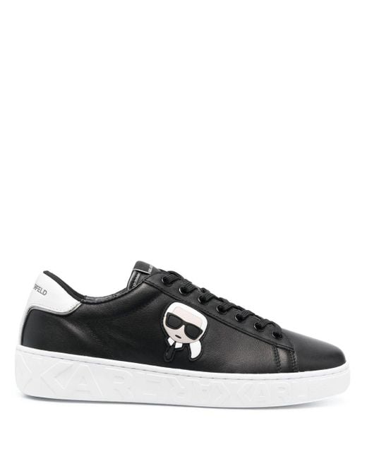 Karl Lagerfeld Leather K/ikonik Kupsole Iii Sneakers in Black for Men ...