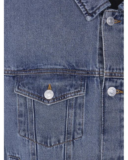 Les Deux Blue Buttoned Flap-Pocket Jacket for men