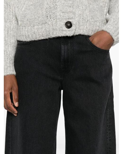 Vaqueros Twisted Bonie con cinco bolsillos 7 For All Mankind de color Black