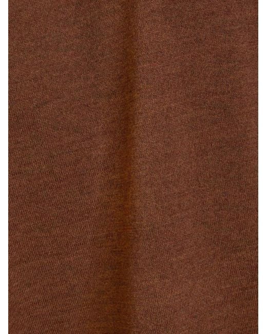 Etro Brown Roll-Neck Virgin Wool Jumper for men
