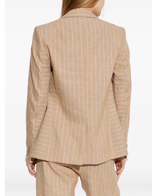 Paul Smith Natural Pinstripe-Pattern Blazer