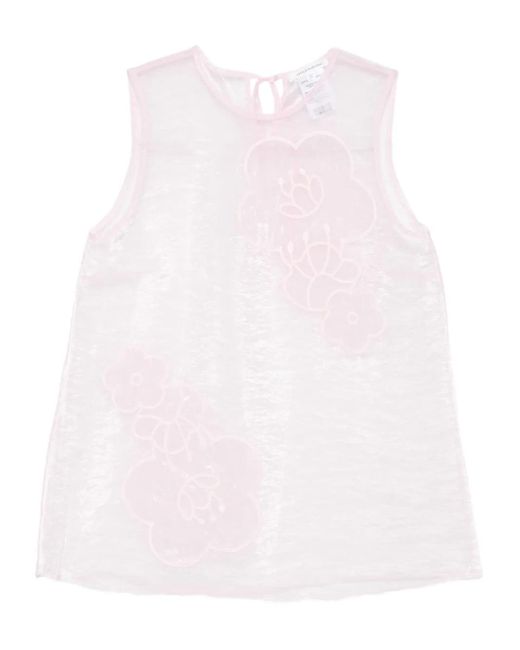 Top Smanicato A Fiori di CECILIE BAHNSEN in Pink