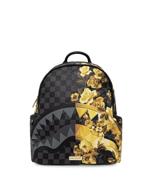 Sprayground Blue Check-Print Backpack
